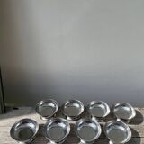 8 coupelles inox 1970