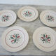 5 old flat plates – Faïencerie L'Amandinoise 6541