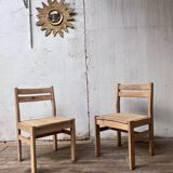 Pair of vintage dlg charlotte perriand Illmari tapiovaara chairs