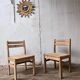 Pair of vintage dlg charlotte perriand Illmari tapiovaara chairs