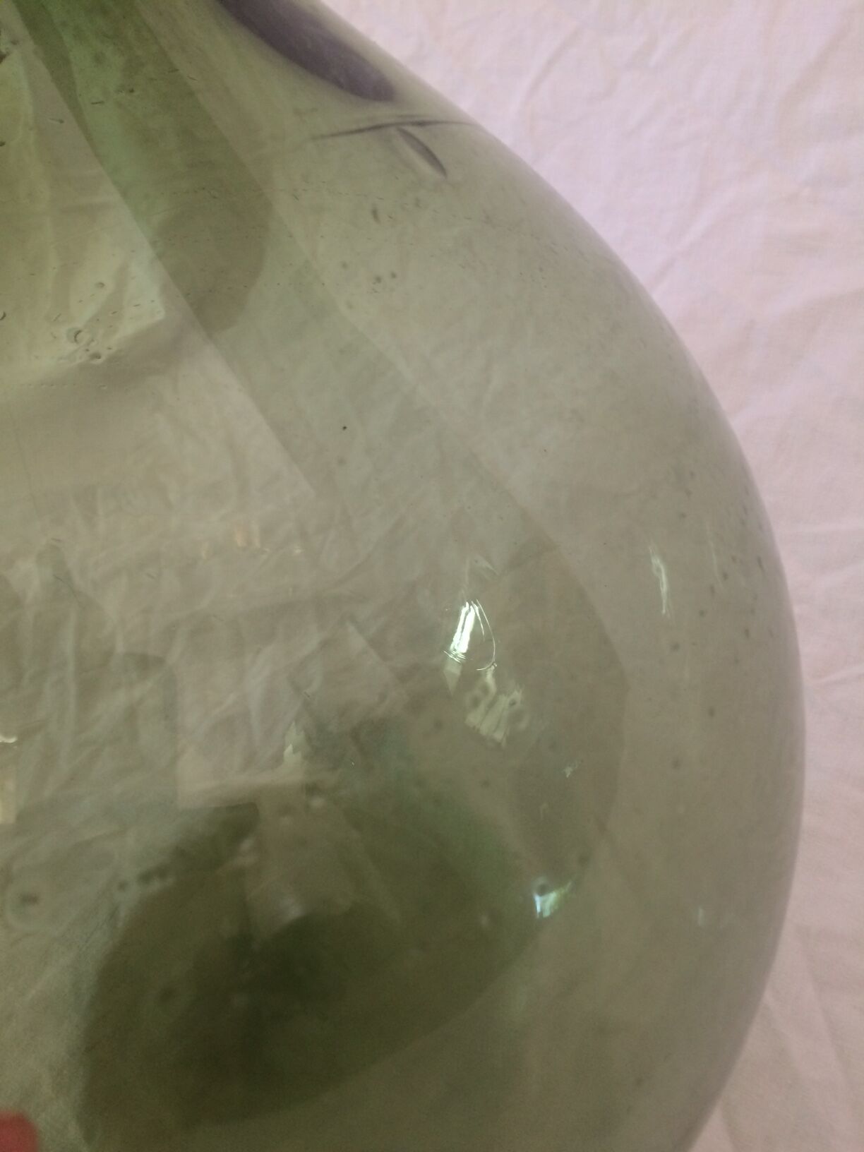 Demijohn, capacity estimated around 12 l