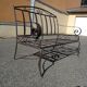 Banc de jardin en fer forgé