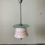 Pink opaline pendant light