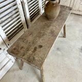 Solid oak console