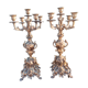 Pair of bronze candelabra nineteenth century
