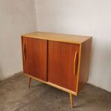 Mid-century design sliding door sideboard