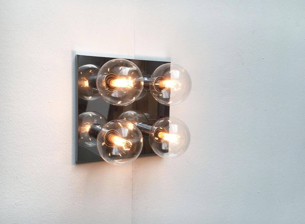 Vintage Space Age ceiling lamp by Motoko Ishii for Staff