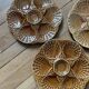 3 assiettes à huitres de Sarreguemines 250907
