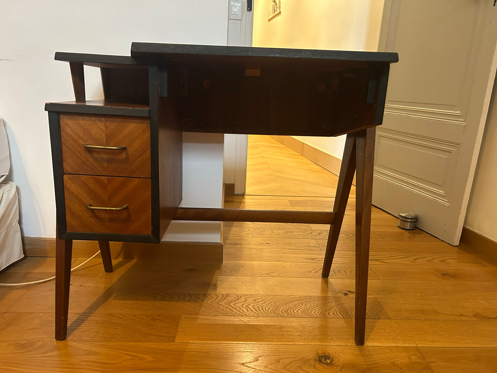 Small modernist desk / Mid-Century / compass – 1950s-60s