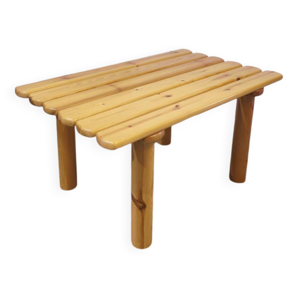 Table basse vintage en pin