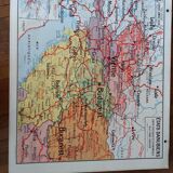Map old Vidal lablache states perfect condition