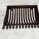 Foyer grille de cheminée  en fonte pour bûches L 38 cm
