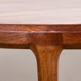 Large Danish round teak coffee table model 283 by Johannes Andersen for CFC Silkeborg 1960.