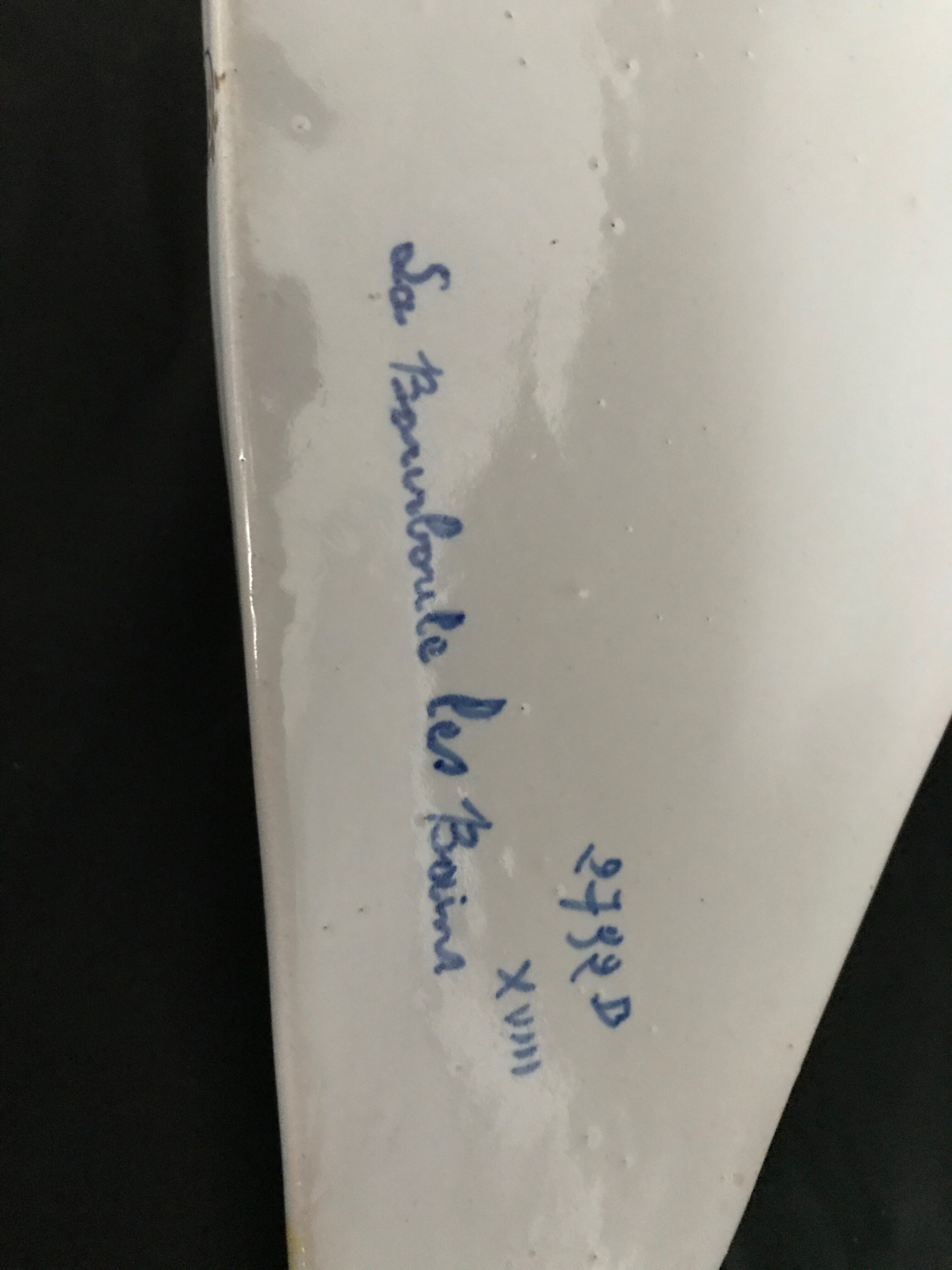 Desvres décor Rouen vase suspended