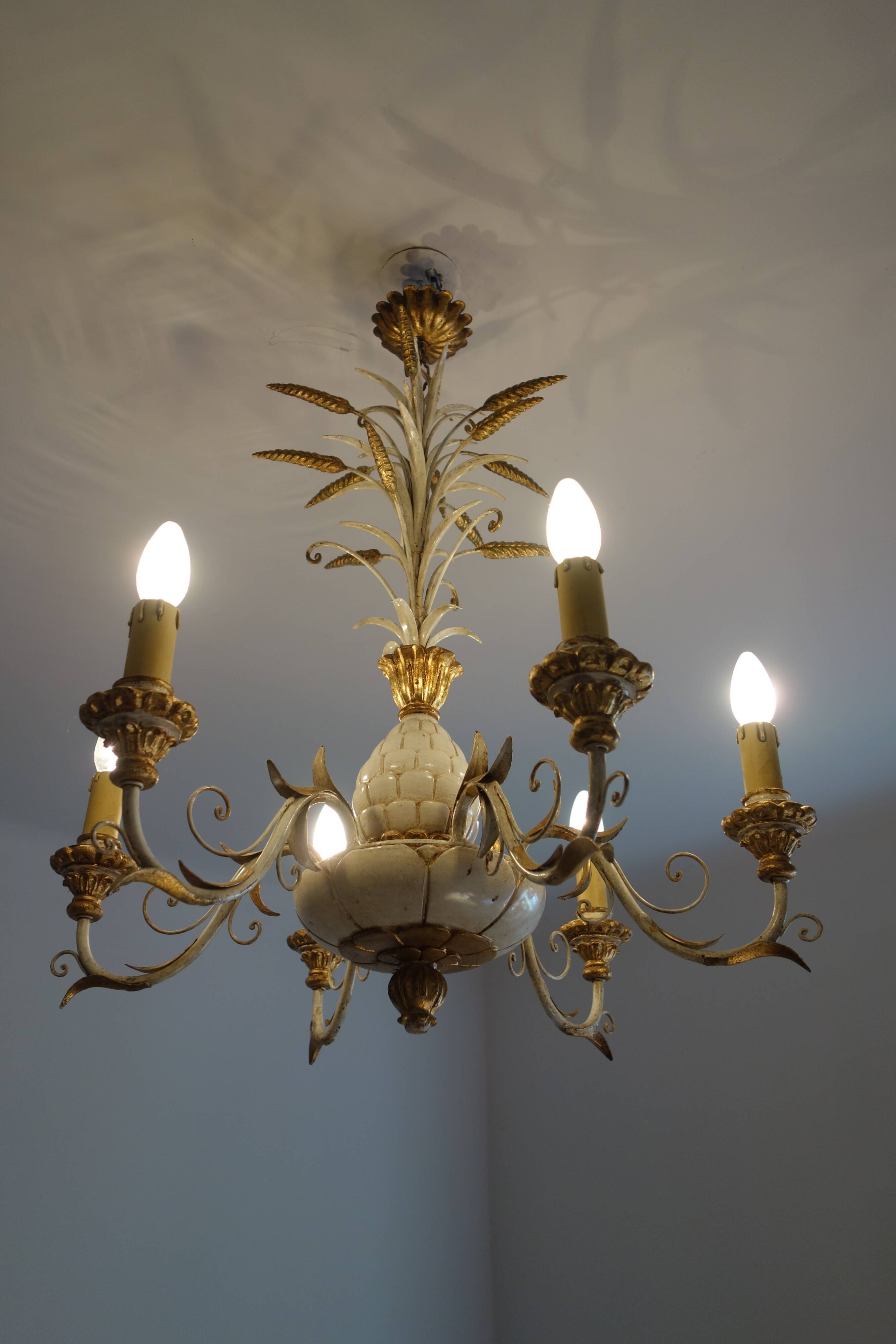 Vintage pineapple chandelier