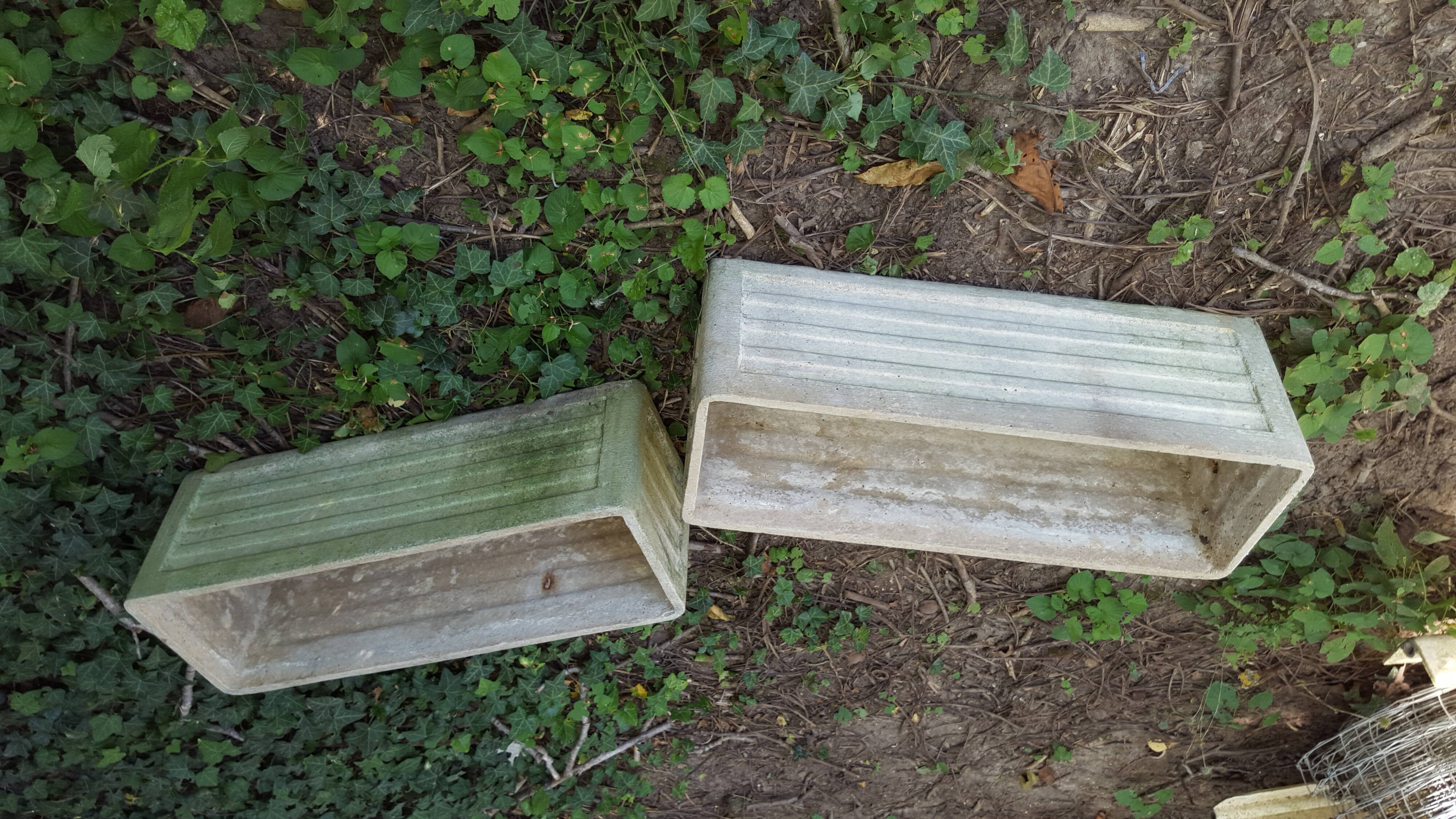 Pair of 1950s planters