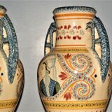 Pair of vases signed Henriot Quimper