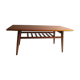 Mid Century Retro Vintage Danish Style Two Tier Teak Coffee Table. 60s