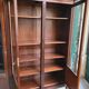 Display cabinet library 3 doors Louis XVI style in wood