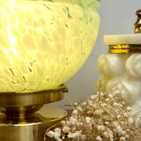 Clichy mint glass hanging lamp