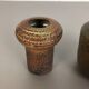 Set of 2 ceramic studio pottery vase by Piet Knepper for Mobach Netherlands 1970