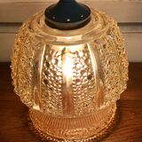 Vintage amber glass hanging