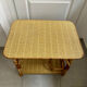Desserte bar en rotin vintage 2 niveaux