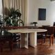 Table à manger Roche Bobois en travertin italien – Années 70/80