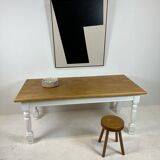 Ivory white base farmhouse table