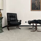 2 "Siesta" armchairs with their ottomans by Ingmar Relling, circa 1970
