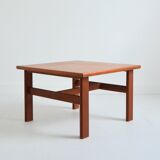 Vintage 1960s Scandinavian square teak coffee table