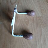 Double wood/metal hook