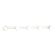 Vintage metal wall coat rack 5p cream