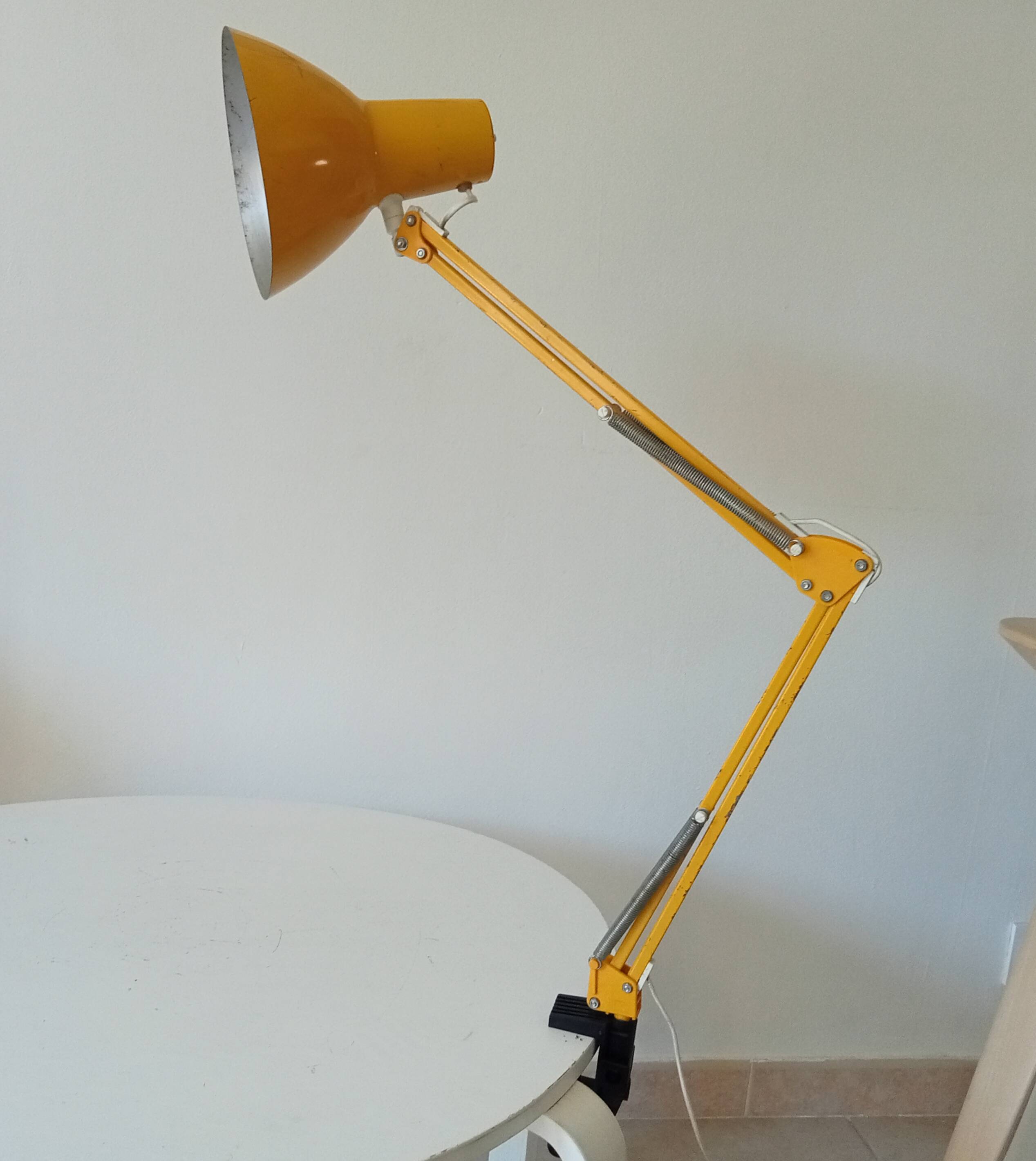 Vintage architect's lamp HCF Denmark 1970s