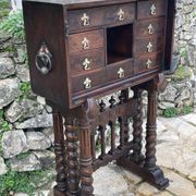 Spanish Vargueno Walnut Cabinet