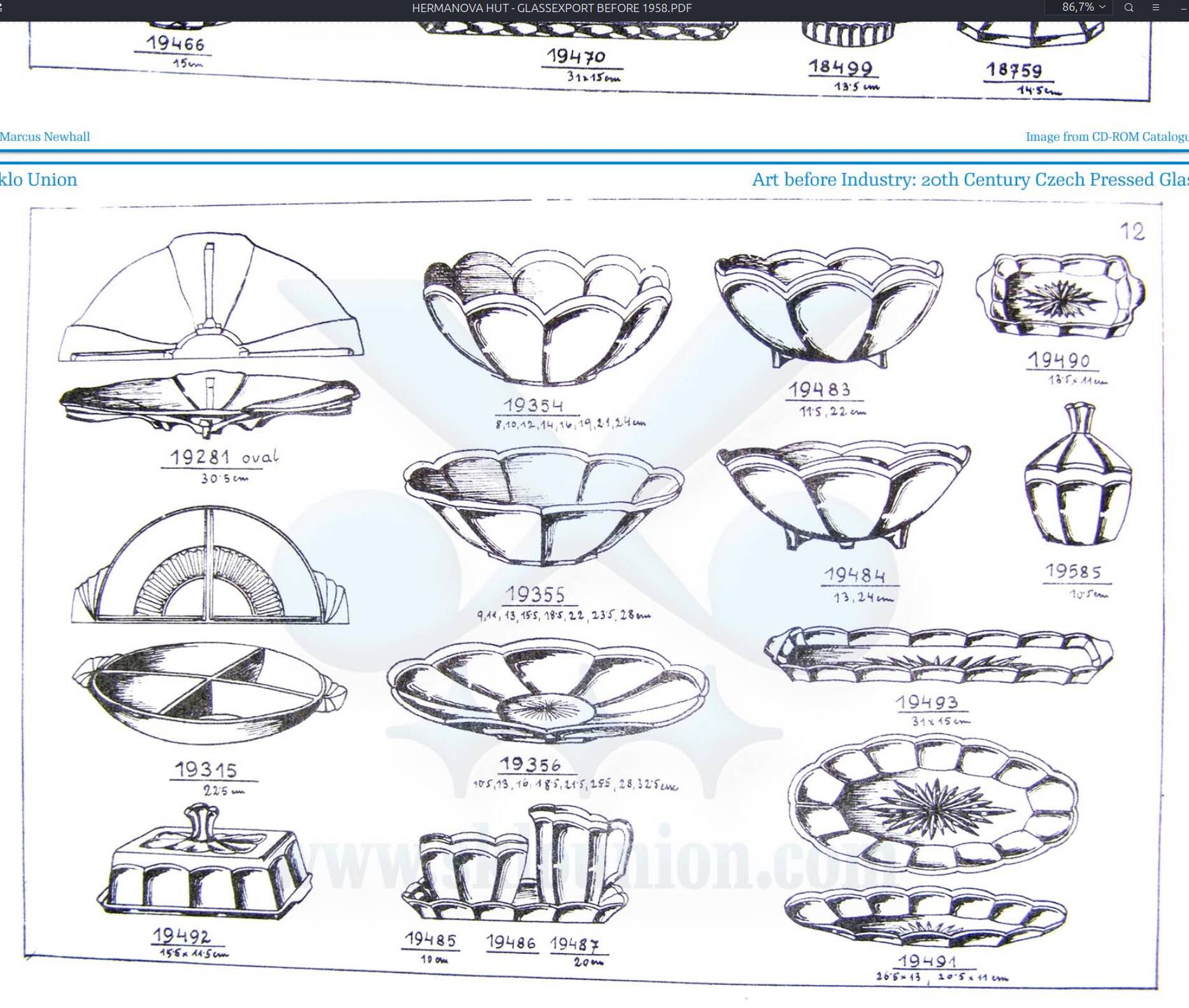 Bol vintage en verre pressé par Borske Sklo Union, Tchécoslovaquie 1960