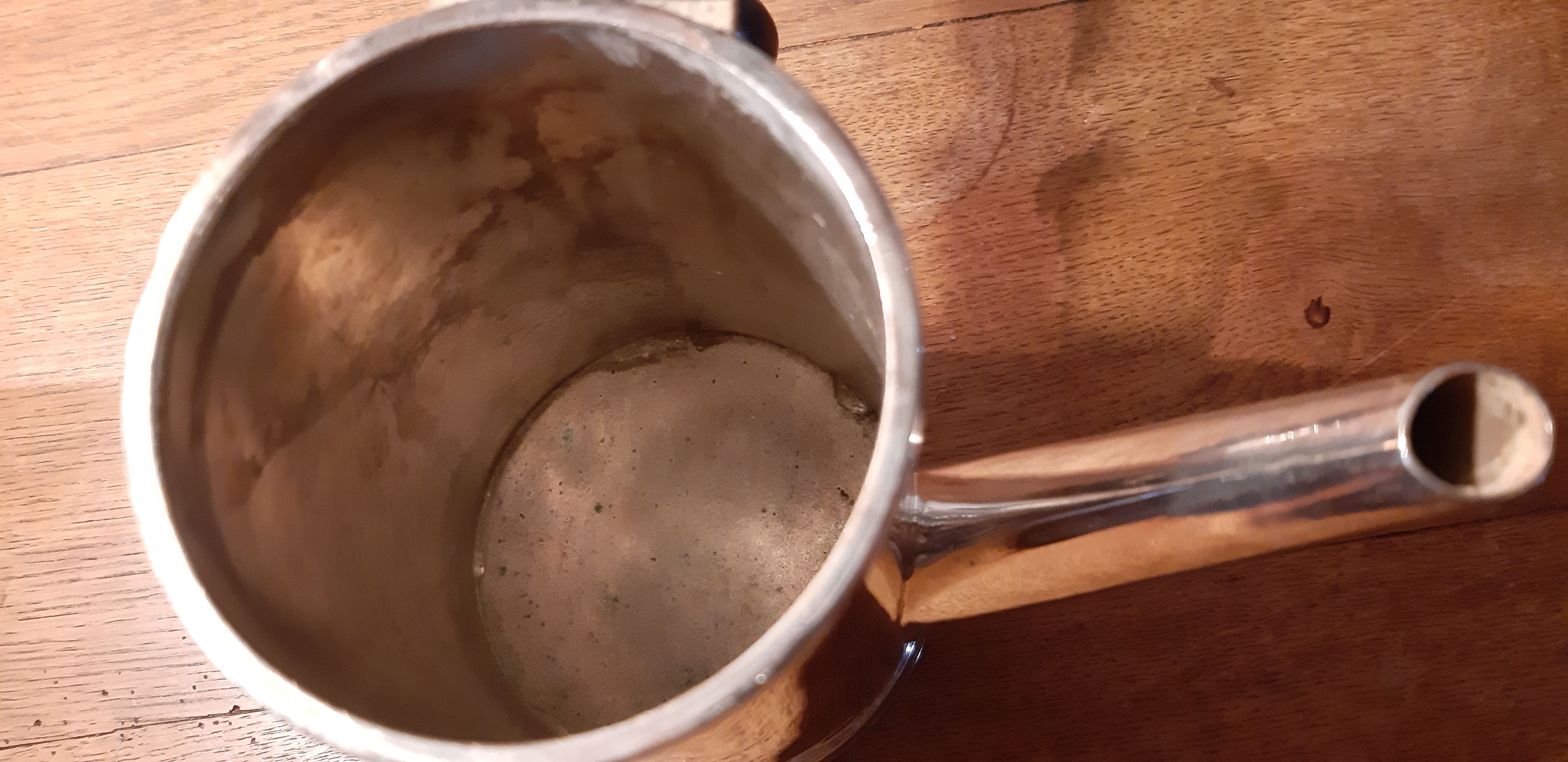 Coffee maker or chocolate maker silver metal old Bourlet HB