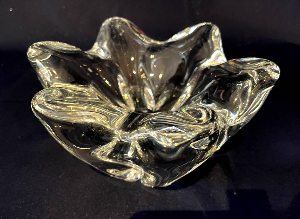 Baccarat crystal ashtray or pocket tray elegant shape