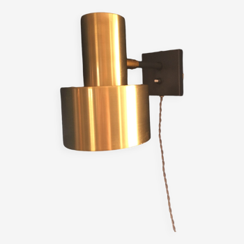 Wall lamp by Johannes Hammerborg in brass, 1970