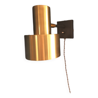 Wall lamp by Johannes Hammerborg in brass, 1970