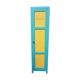 Vestiaire armoire parisienne 1950 1 place bois peint yellow Farrow blue Little Greene