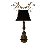 Antique church candlestick lamp