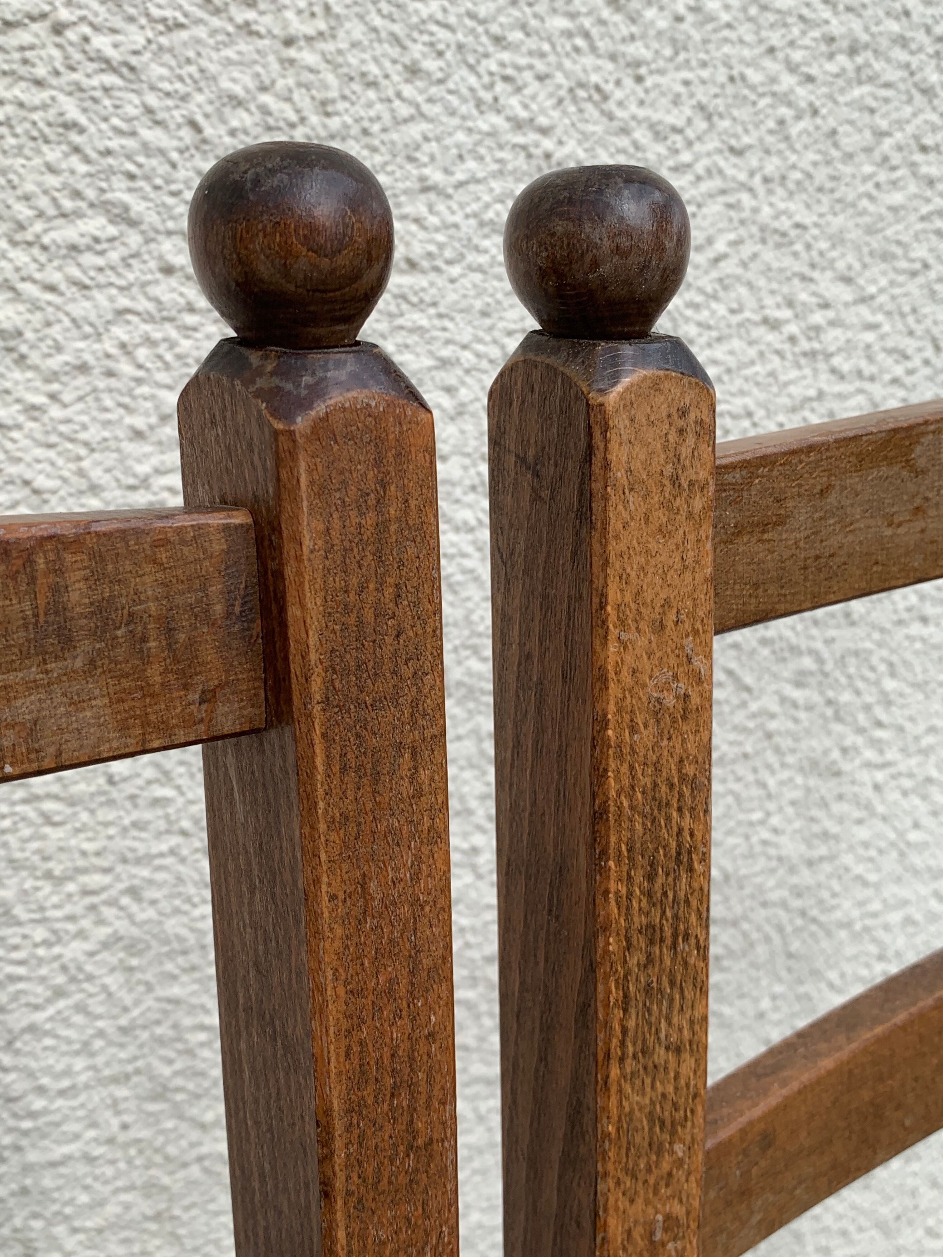 Two-tone straw chairs 1950