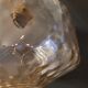 Smoked glass hanging lamp