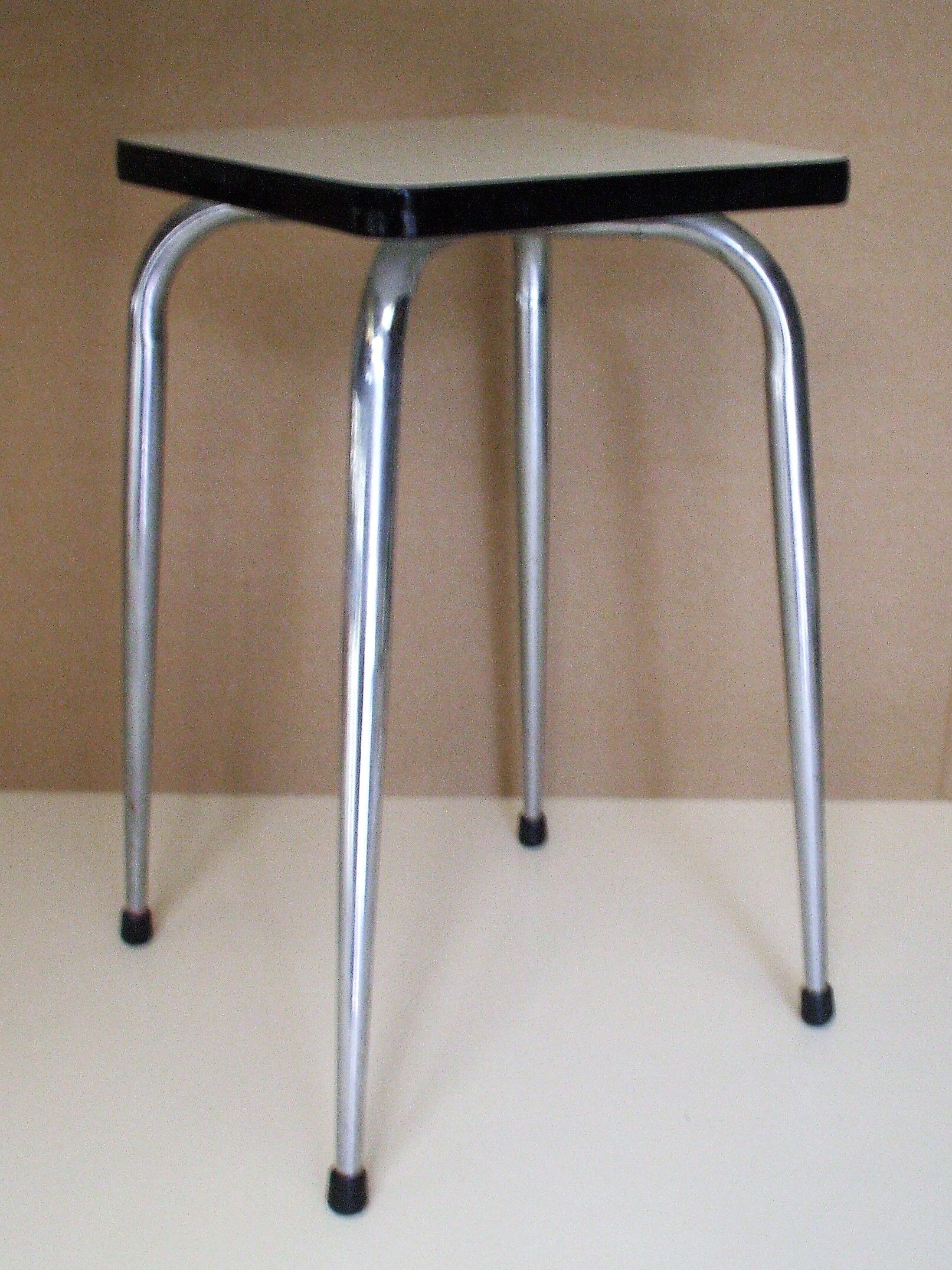 Stool in white formica