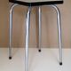 Stool in white formica