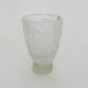 Genuine Bohemian crystal vase guaranteed Czechoslovakia cherry decoration.