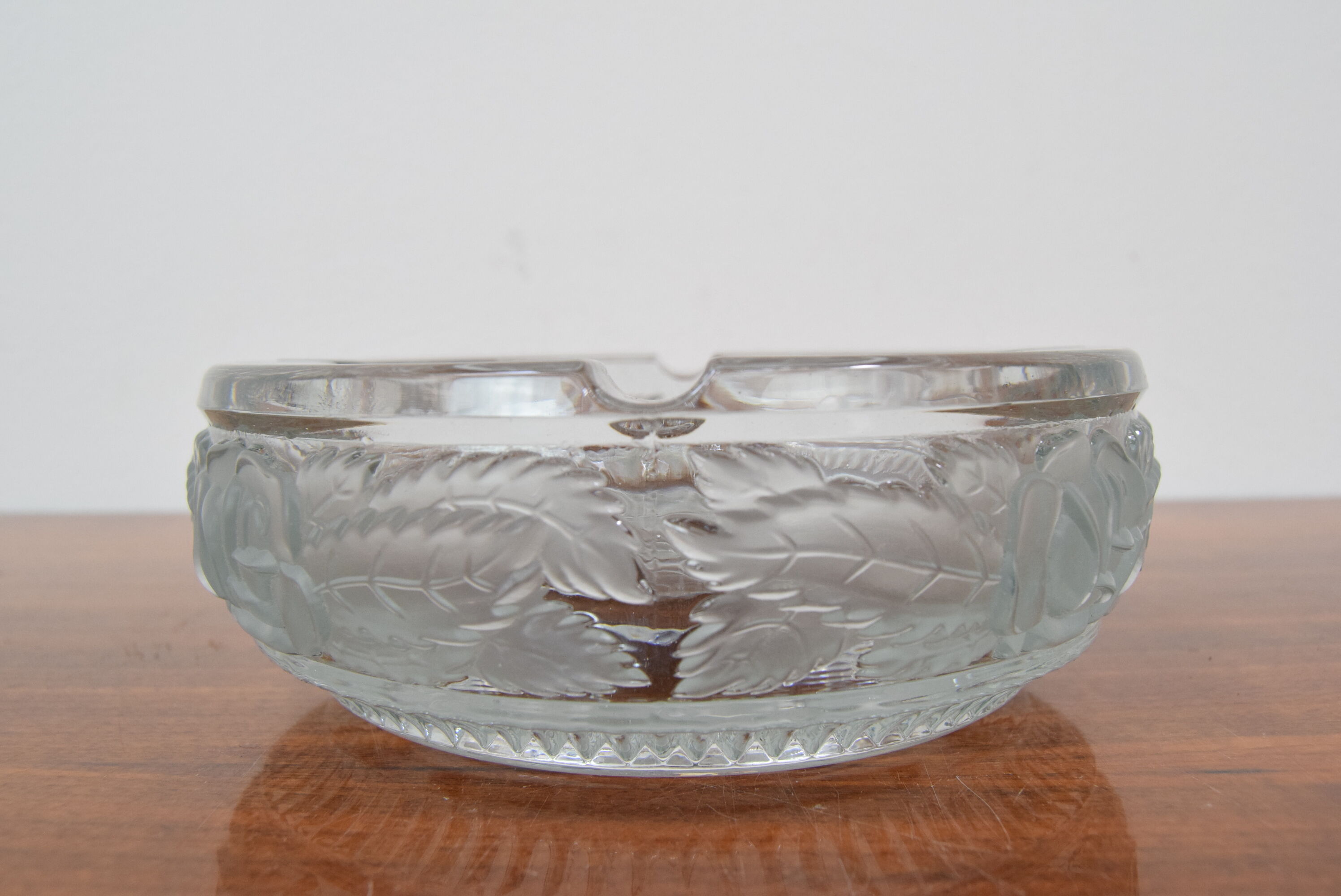 Mid century glass ashtray/bohemia cristal, 1950´s