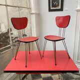 Table formica eiffel feet and 3 chairs