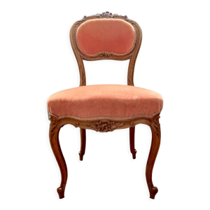 Chaise de boudoir de - velours rose